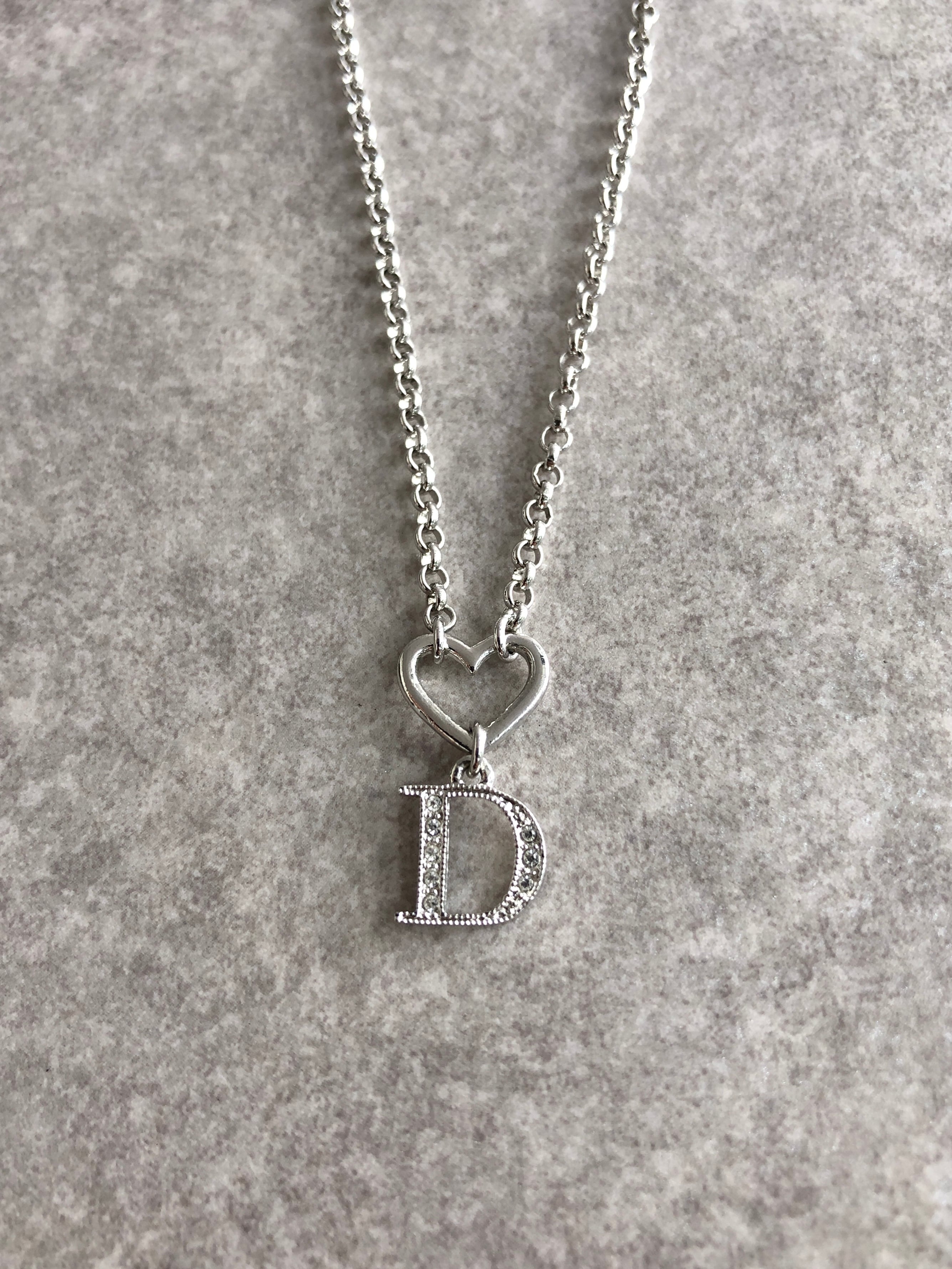 Christian Dior クリスチャン ディオール ネックレス シルバー ハート
