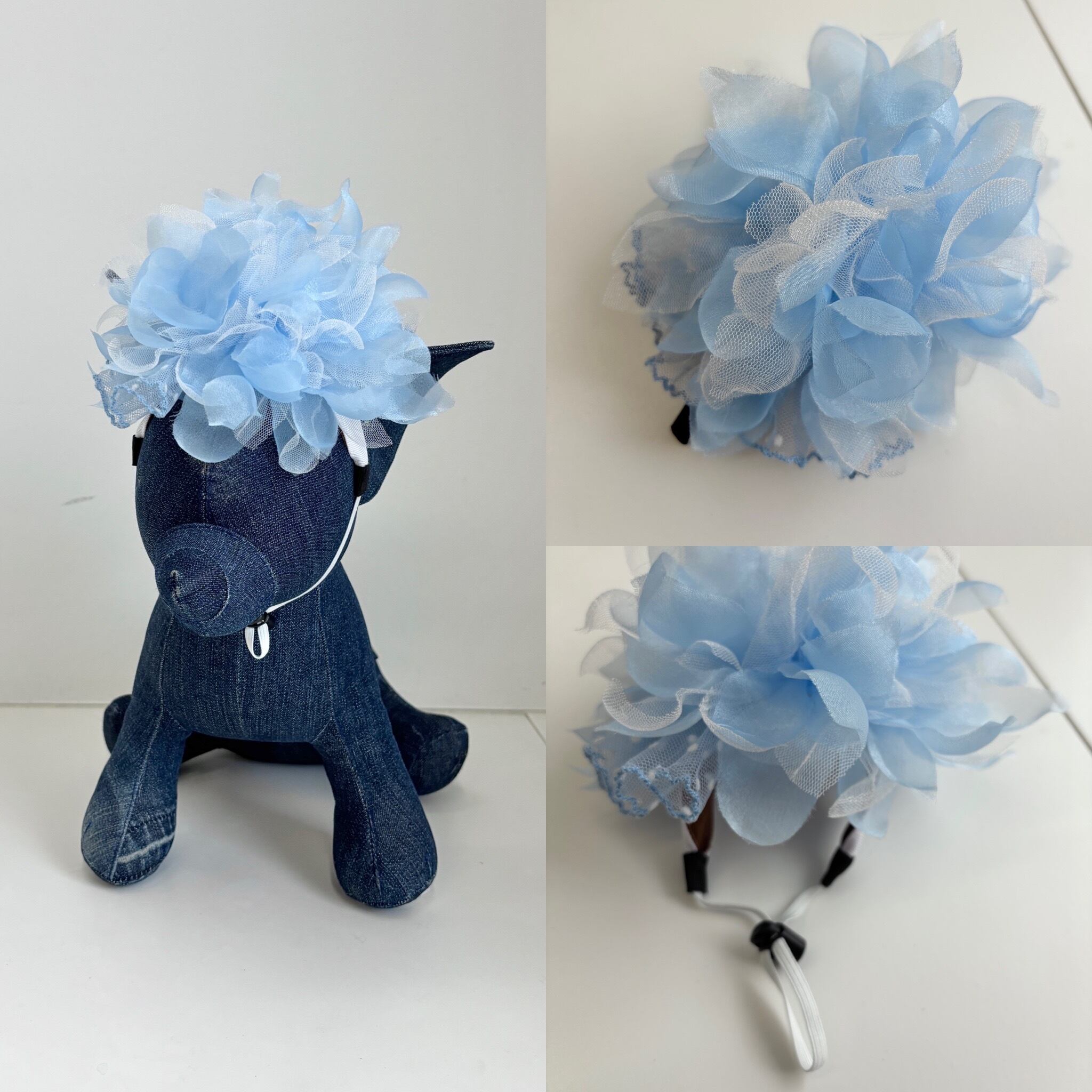 ラ・マジョリーナ　ゴブラン織　カチューシャ　ブルー✨ m81364862477_1.jpg?1716173777