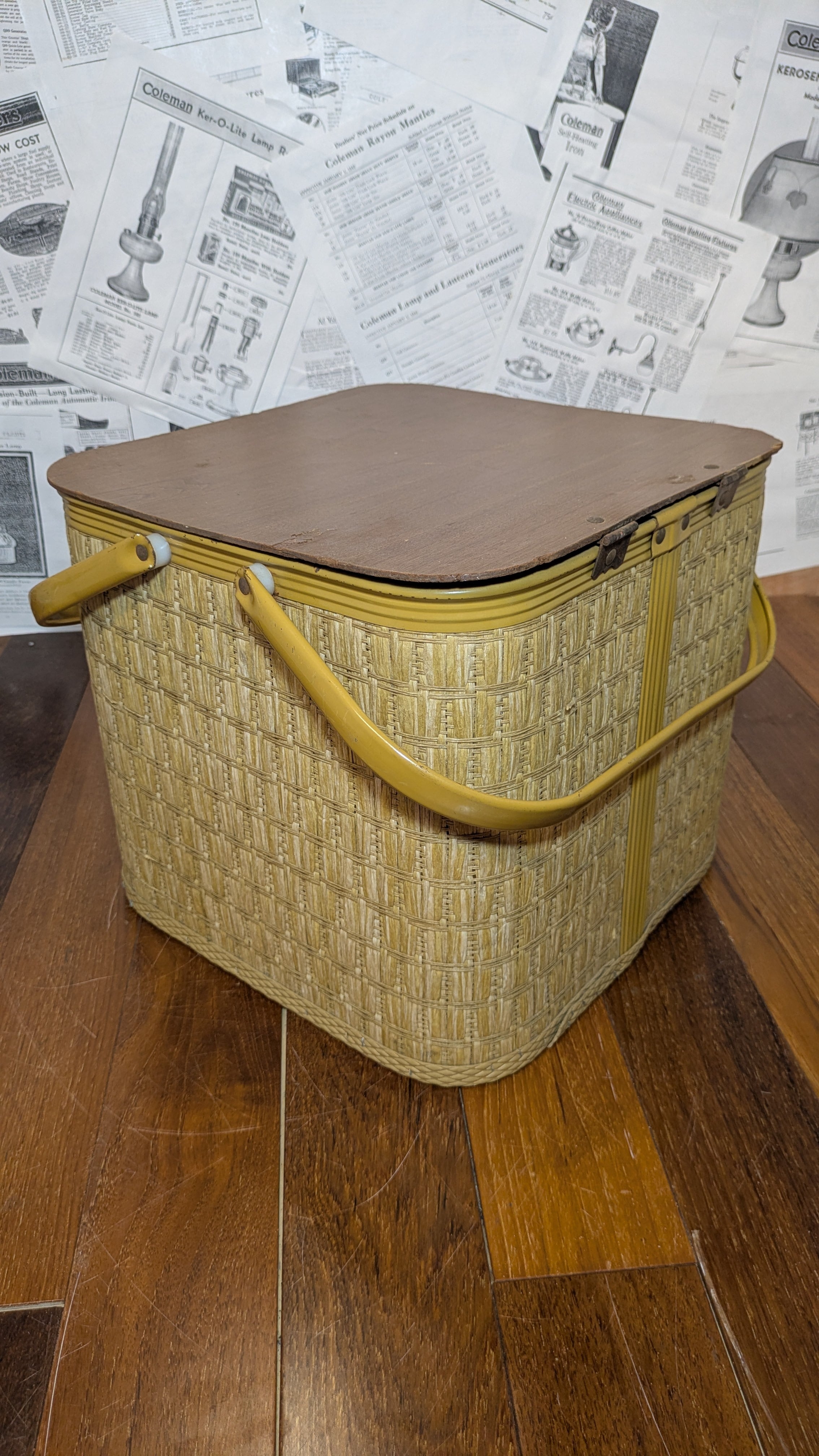 Vintage REDMAN PicnicBasket Square ビンテージ レッドマン