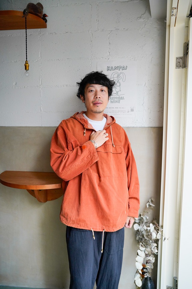 【1970-80s】"POP IN" Made in Europe Cotton 100% Pullover Alpine Smock / 6-255
