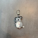 Avancer　編みぐるみキーホルダー　チンチラ