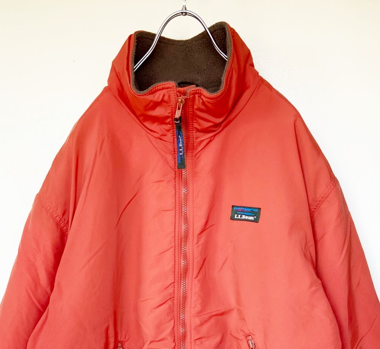 vintage古着 80s LLBean/エルエルビーン ウォームアップジャケット 裏地ボア