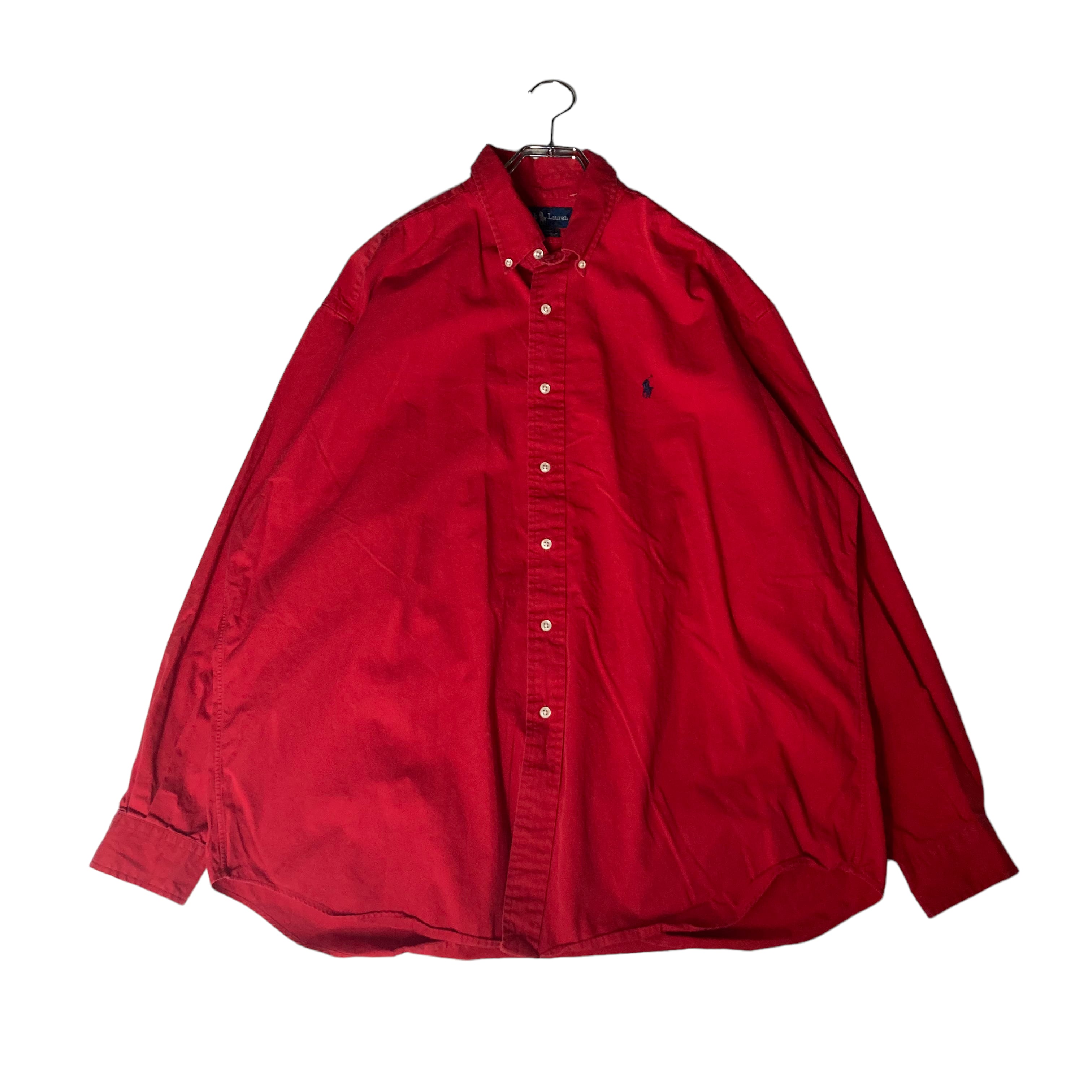 【90's】RALPH LAUREN 長袖シャツ XL 刺繍 コットン100% Vintage | 古着屋OLDGREEN
