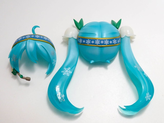 再入荷（A－ランク）【493】 雪ミク Snow Bell Ver. 髪パーツ ツインテール　ねんどろいど