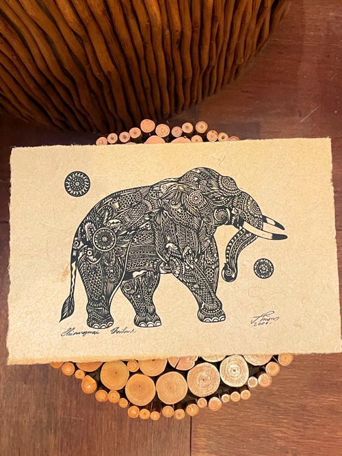 壁飾り 絵画 ピクチャー ポスター絵画 絵画アート アジアン絵画 インテリア 絵画 壁 絵 ハンドメイド 壁アート エスニック雑賀 ＊アジアン雑貨