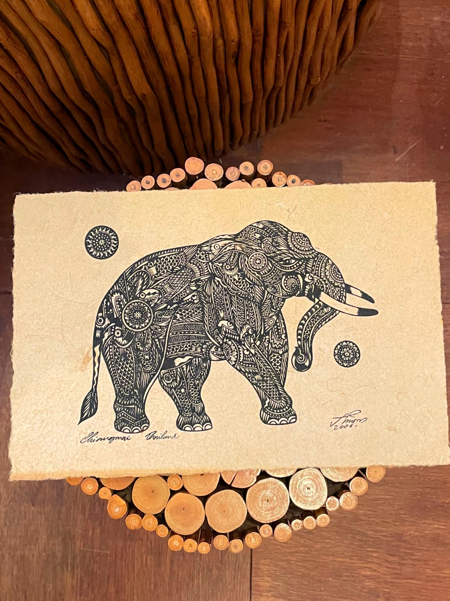 壁飾り 絵画 ピクチャー ポスター絵画 絵画アート アジアン絵画 インテリア 絵画 壁 絵 ハンドメイド 壁アート エスニック雑賀 *アジアン雑貨