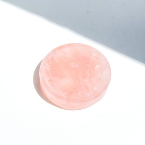 ローズクォーツ 丸型のうつわ 34◇ Rose Quartz ◇天然石・鉱物・パワーストーン・インテリア