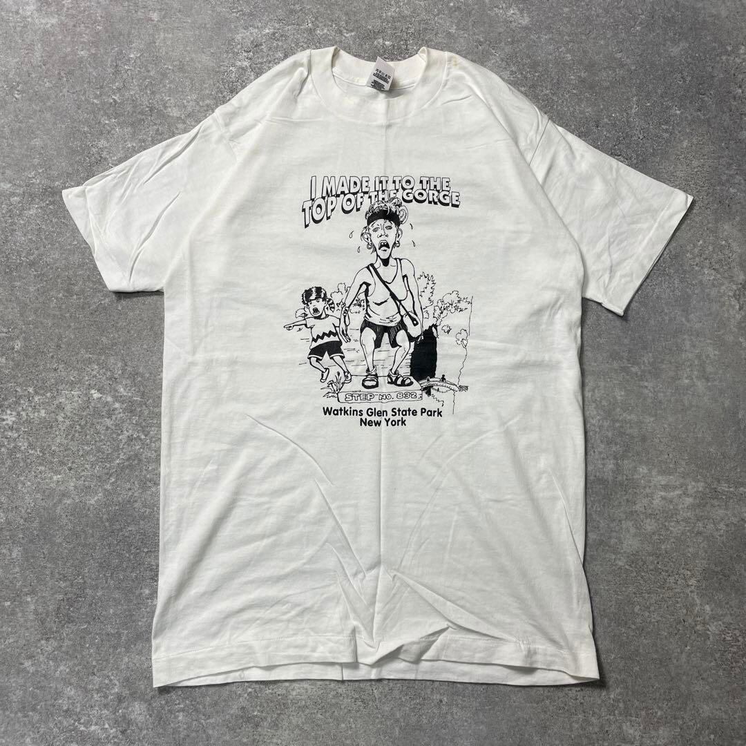 90s USA製 マラソン おもしろプリント vintage Tシャツ