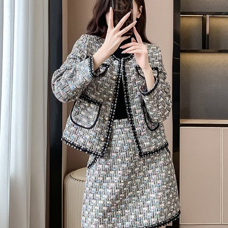 ブラックラインツイードセットアップ H092 | Frurue 