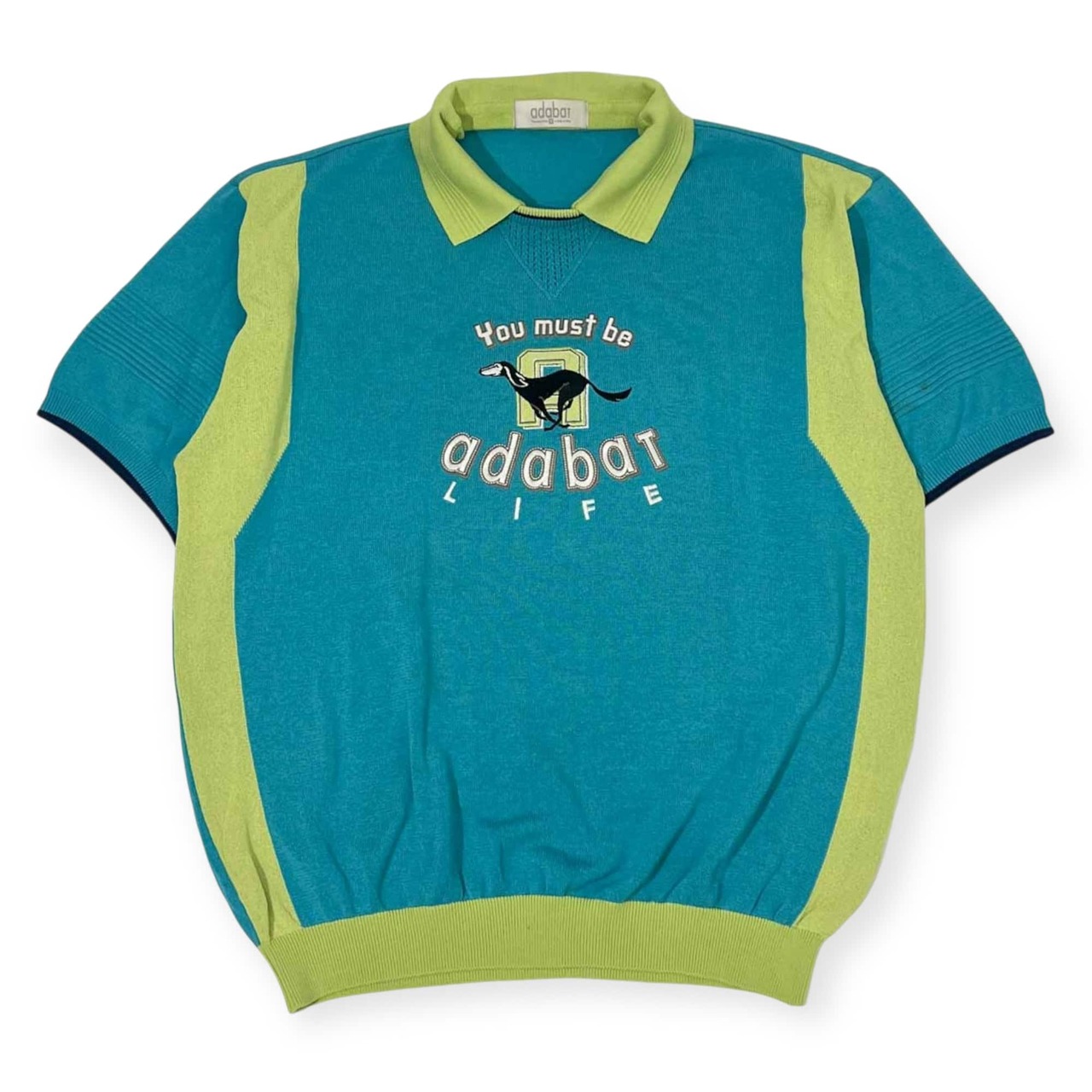 adabat アダバット 半袖 サマーニット セーター 5/ブルー系 メンズ ゴルフ