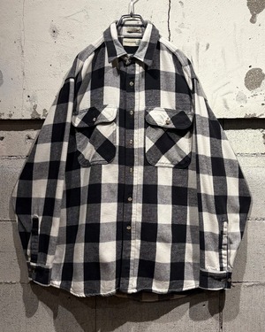 【Caka otto】90's “FIELD MASTER” Monotone Color Vintage Heavy Flannel Shirt