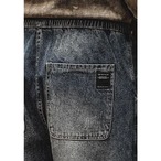 Vintage Processed Denim Material Tapered Silhouette Jogger Pants ◇2color H0785