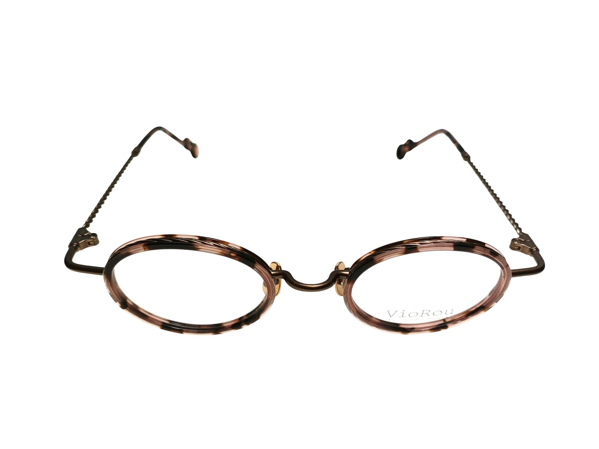 VioRou(ヴィオルー） Takeo-2 color 0077 Brown and pink demi 43□23