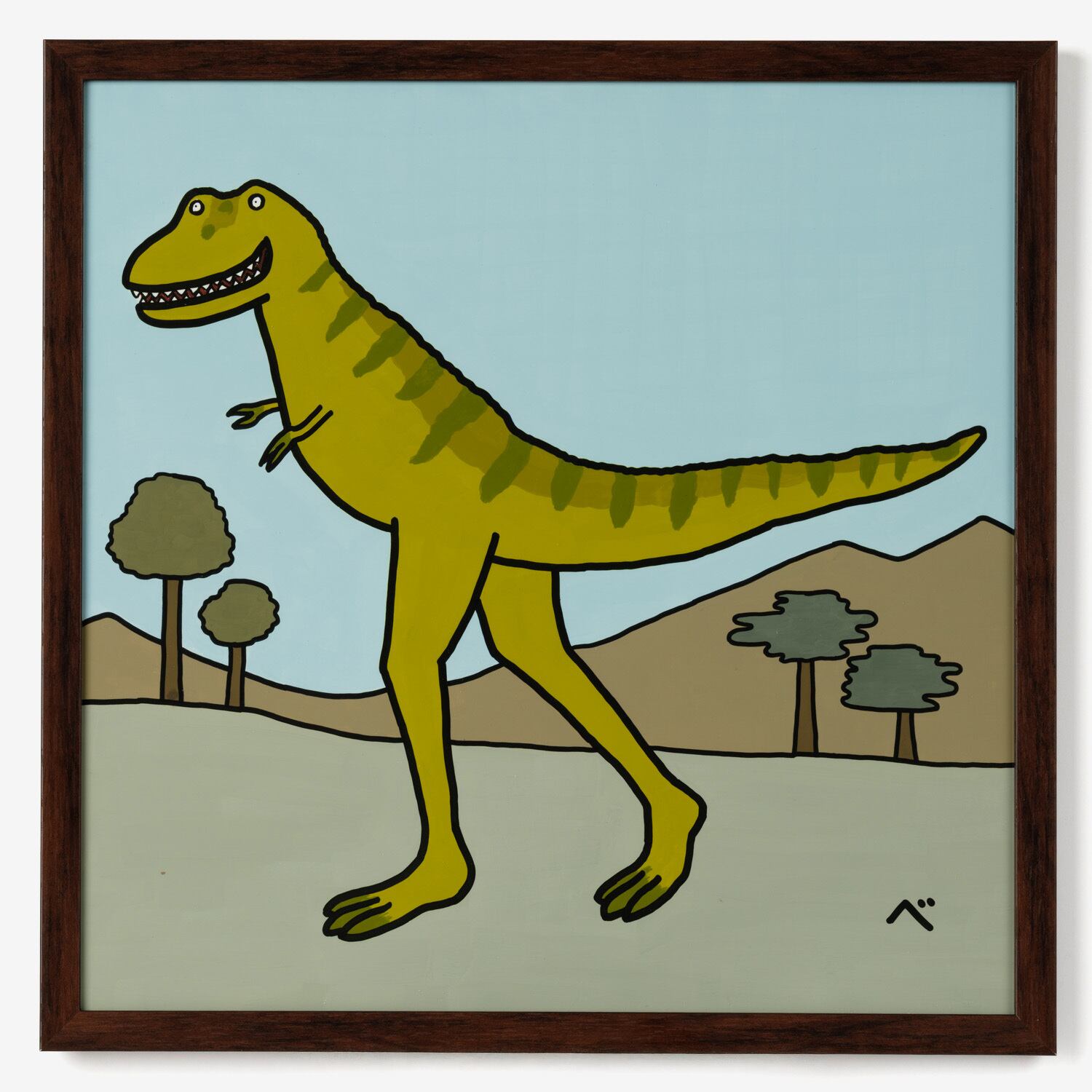 ティラノサウルス　アクリル画　原画 ティラノサウルス アクリル画 原画 恐竜 -ティラノサウルス