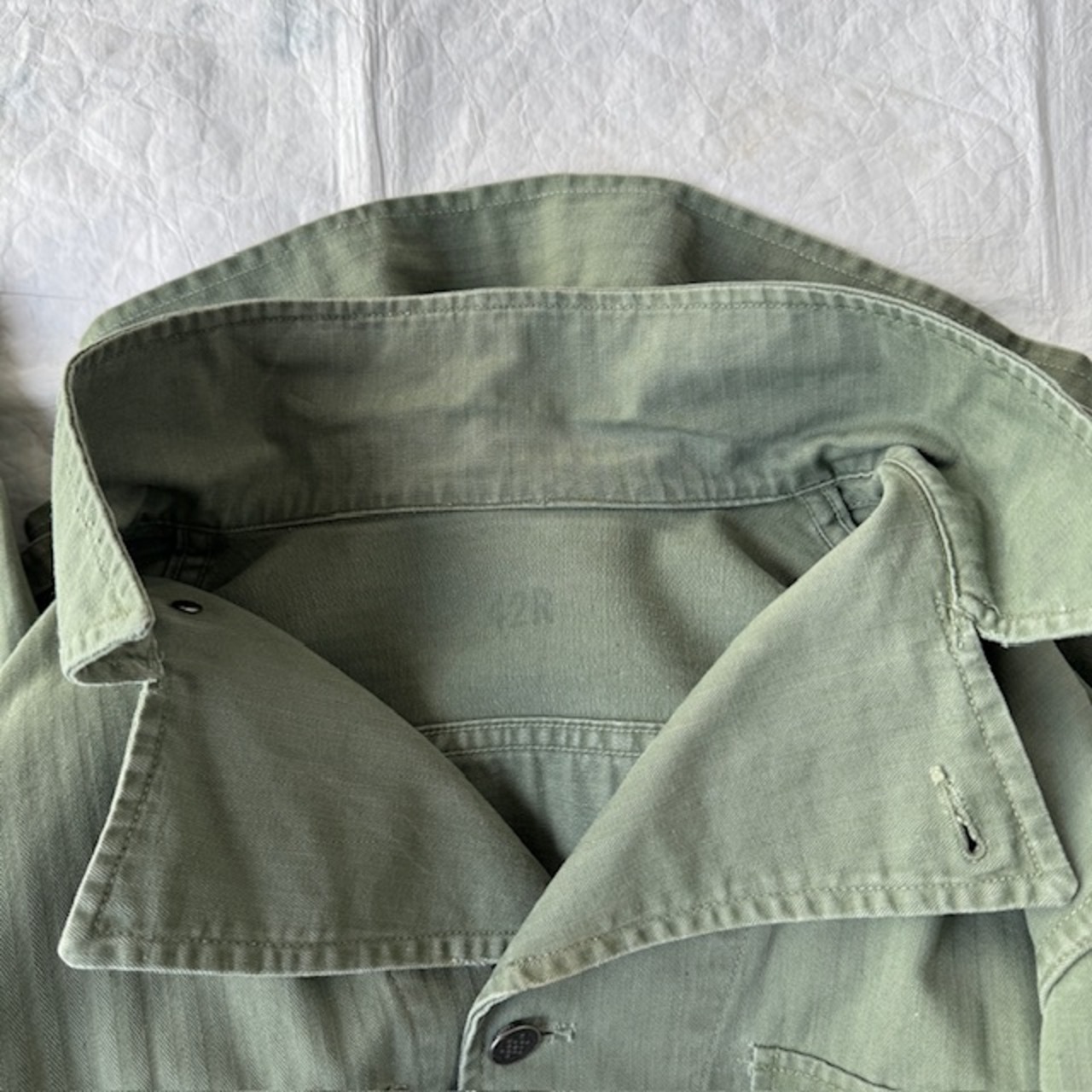 US Army M-41 HBT シャツジャケット 42R 40s 画像17