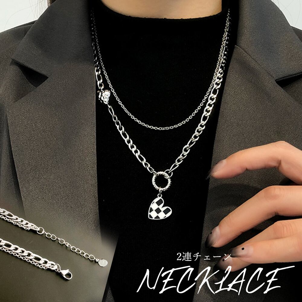 2連ネックレス レディース チョーカー