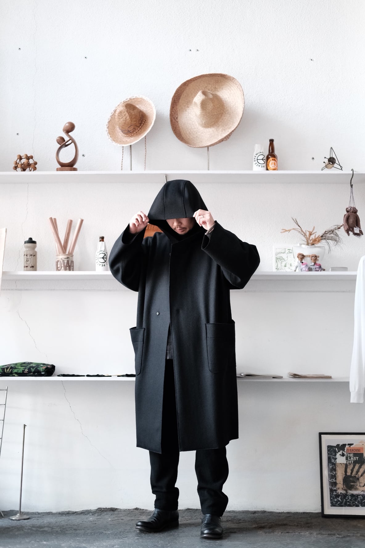 MITTAN＜ミッタン＞圧縮ウールニットフードコート | Inhigh