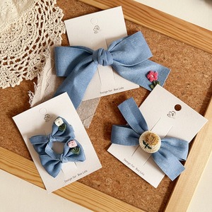 GOODSレトロ花柄刺しゅうヘアクリップ