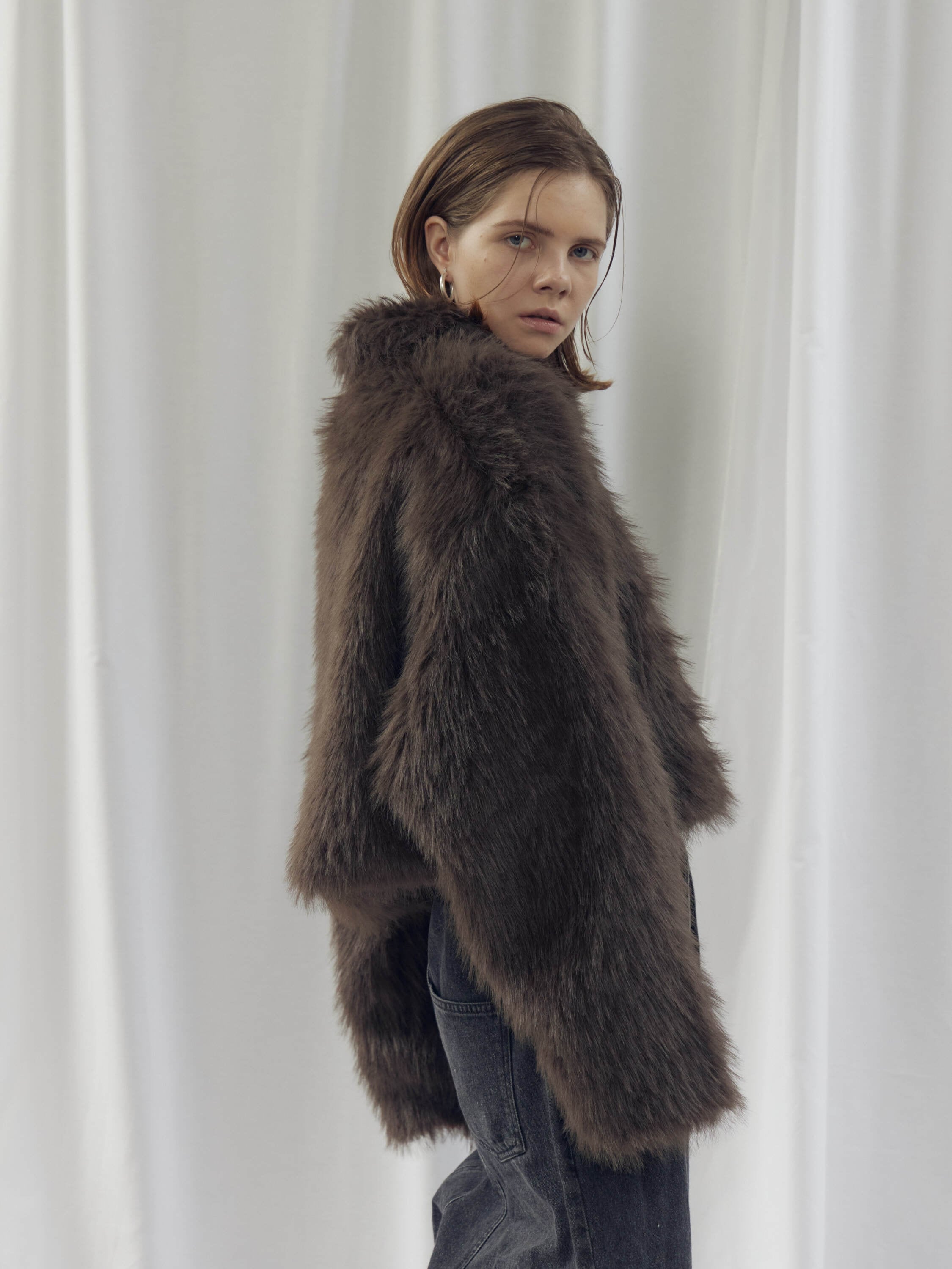 新色追加／FAUX FUR SHORT JK（ﾌｪｲｸﾌｧｰｼｮｰﾄｼﾞｬｹｯﾄ）【7543087】 | CIEL'AIR