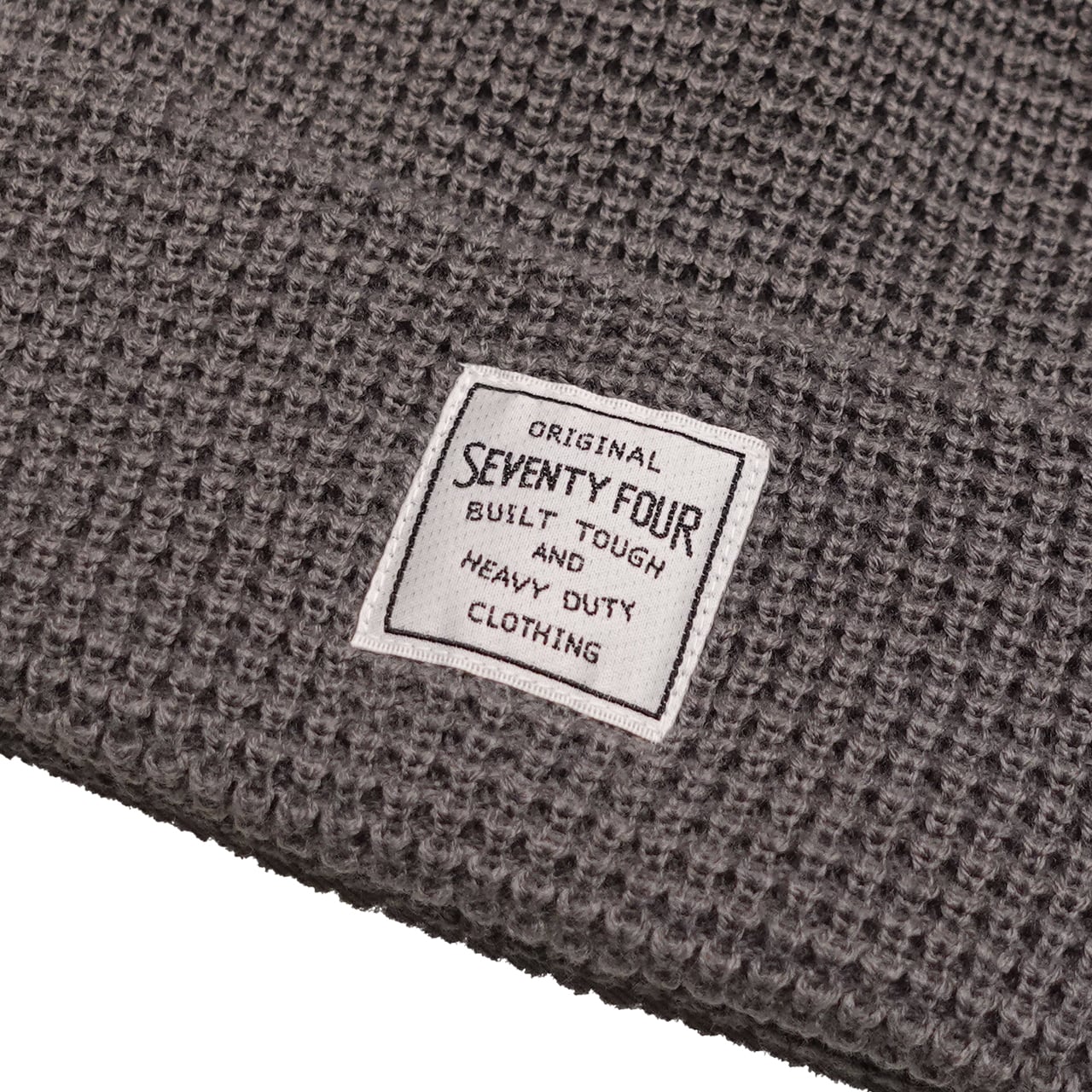 SEVENTY FOUR セブンティーフォー 編みニット ハット ブラック