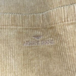 vintage ARMANI JEANS ivory corduroy B.D.shirt