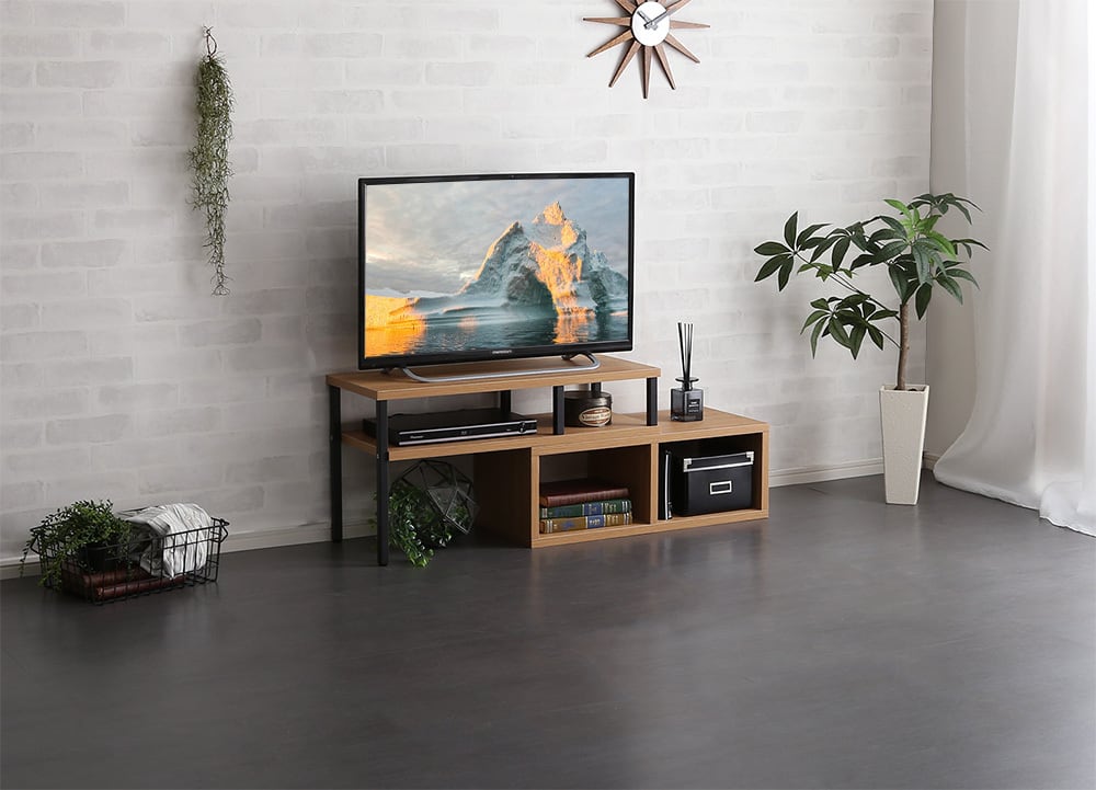 全2色】お部屋が狭くても使える！ヴィンテージ伸縮テレビ台 | TKSKSHOP