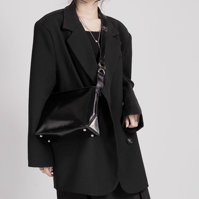 Rectangular 2way shoulder bag C1359