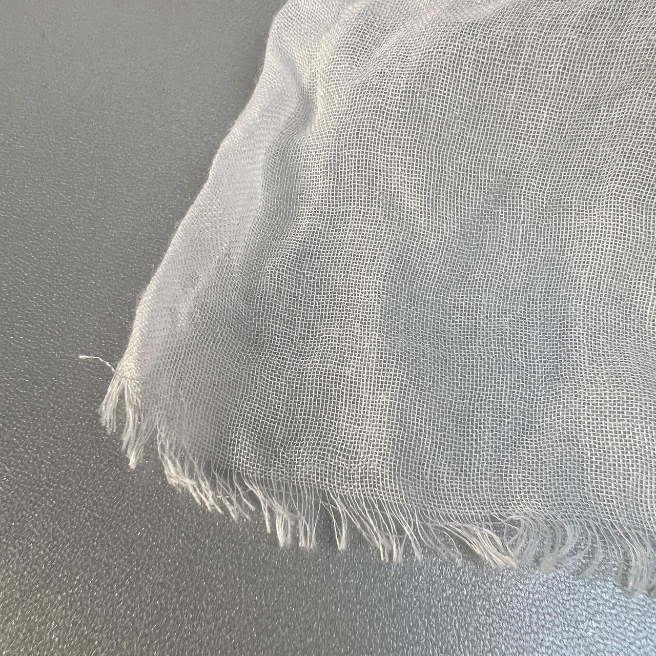 CHANEL シャネル ココマーク タグ付き  ショールホワイト A-9430