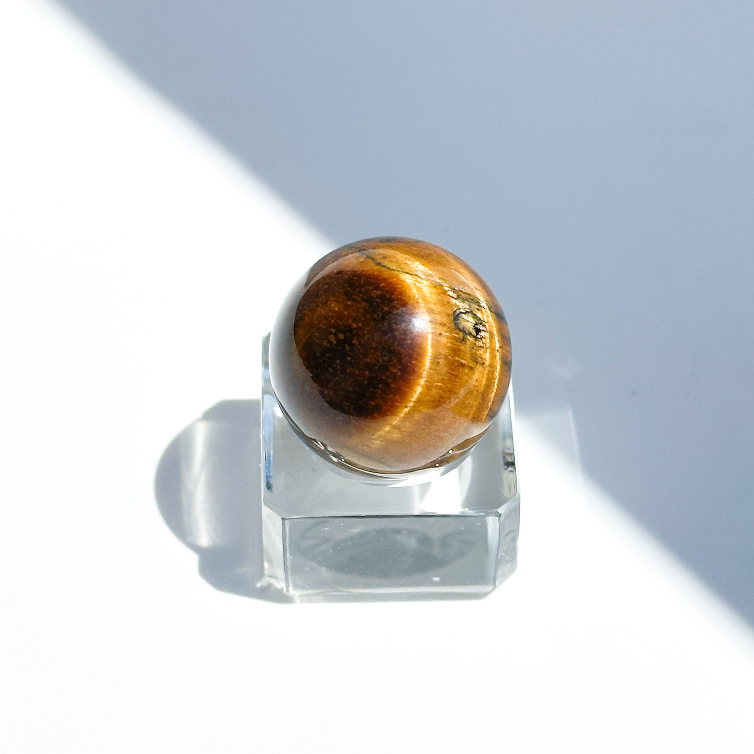 タイガーアイ スフィア（丸玉）51◇ Tiger's eye ◇天然石・鉱物