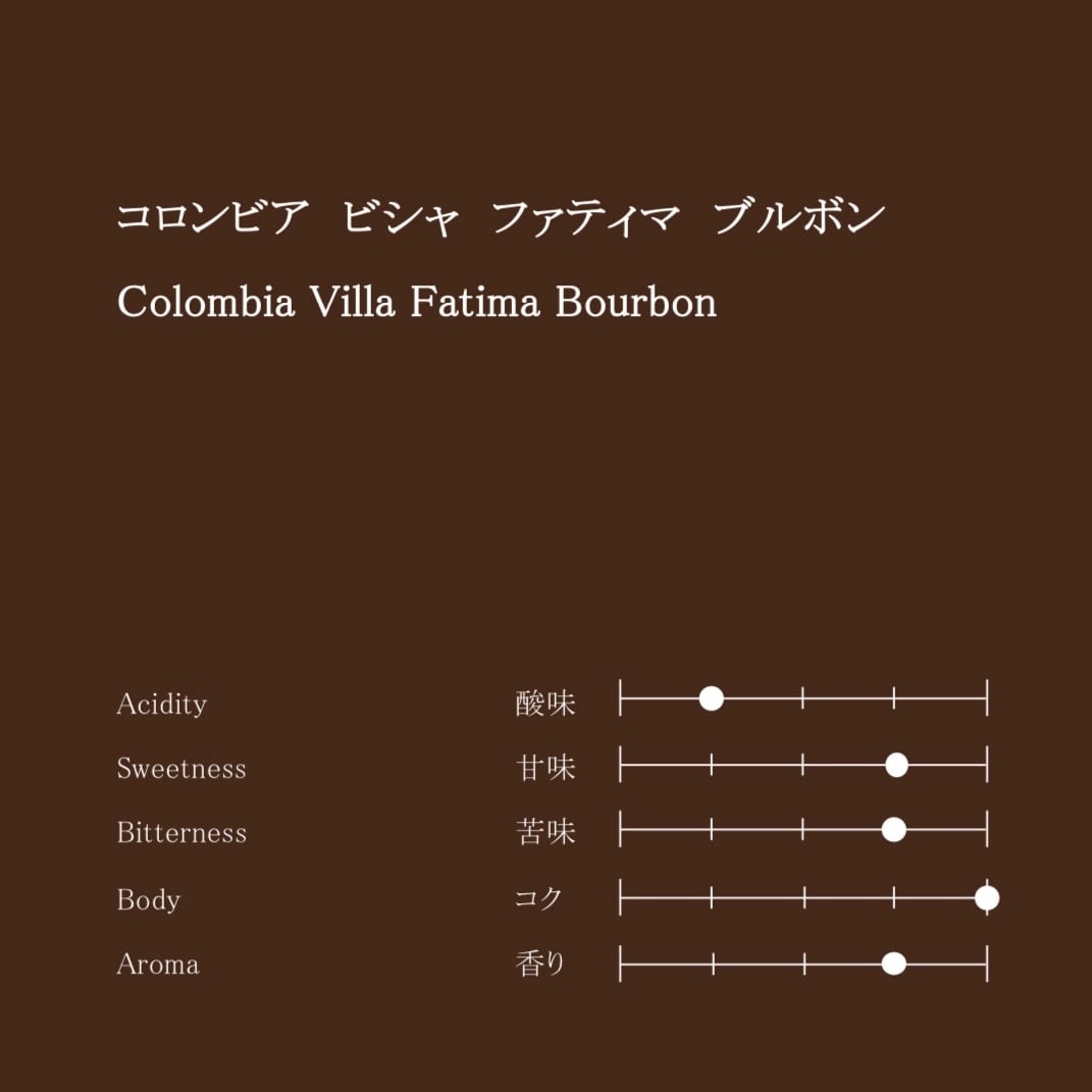 コロンビア ビシャ ファティマ ブルボン 100g