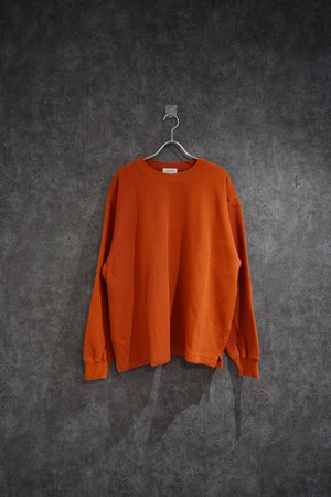 tone clue neck sweat   orange