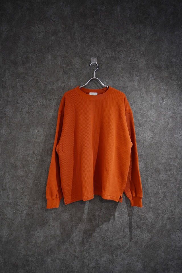 tone clue neck sweat   orange