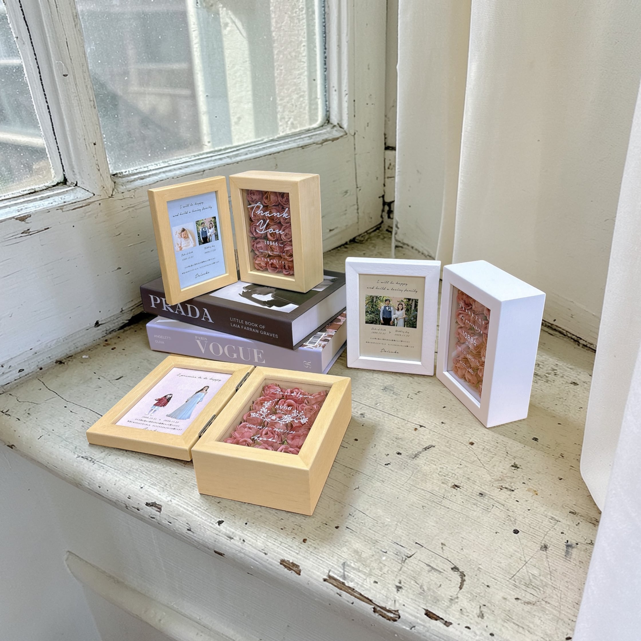 子育て感謝状 ローズボックス フォトフレーム 両親贈呈品 結婚式 プレゼント 写真 名入れ 花 感謝状 ギフト