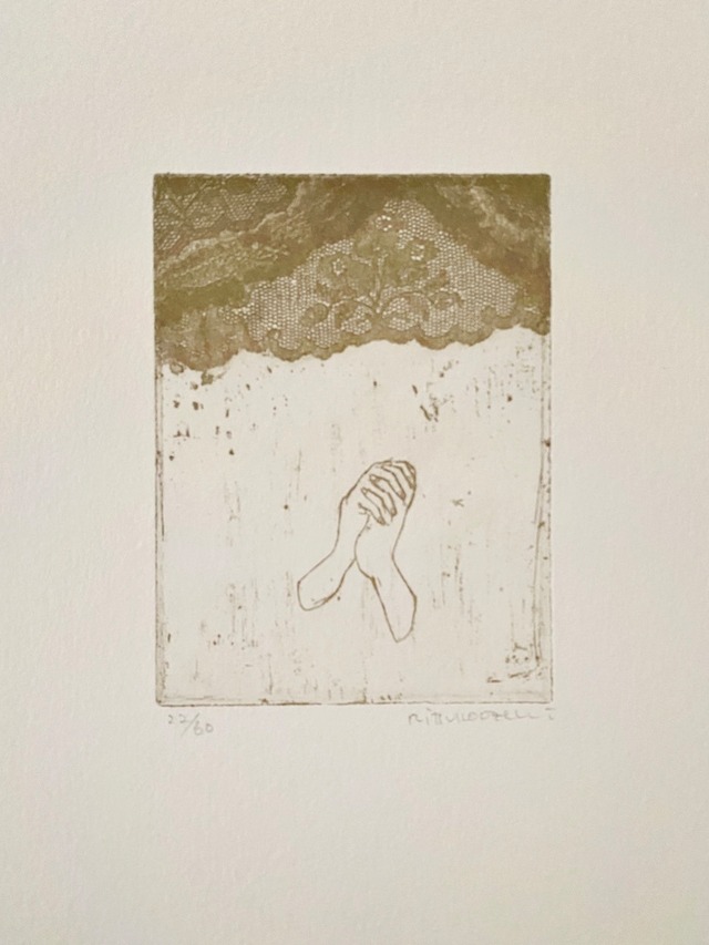 尾関立子 Ozeki Ritsuko"Prayer"2010 etching/sheet