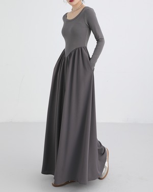 トワイライトシルエットワンピース 2color A0511