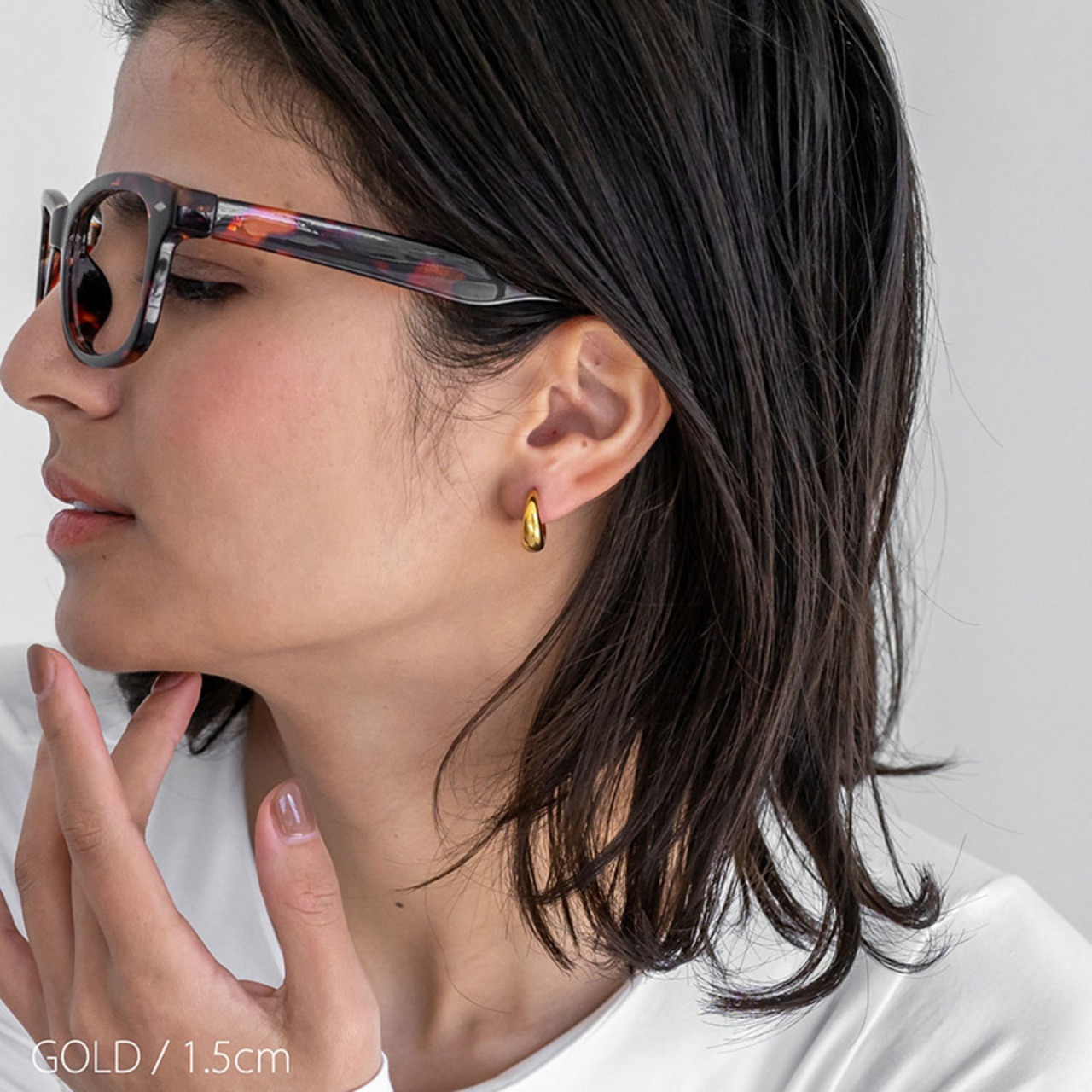 【ネコポス便】金属アレルギー対応 ピアス 選べるサイズ フープピアス 金属アレルギー対応 ステンレス ピアス フープピアス ぷっくり ドロップ ドーム ワンタッチ キャッチレス 2571
