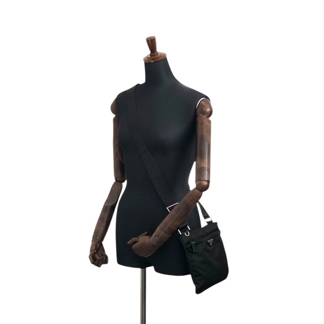 PRADA プラダ ショルダーバッグ ブラック トライアングルロゴ ナイロン vintage ヴィンテージ オールド ifhbwp