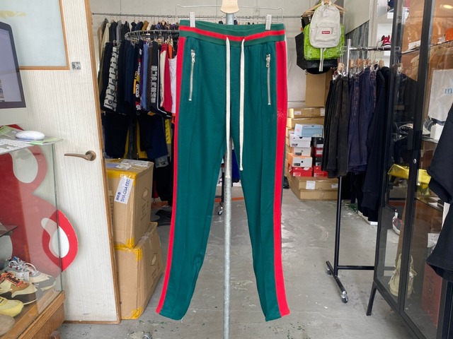 mnml TECHNO TRACK PANT GREEN/RED XS　57966