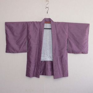 アンティーク着物 羽織 藤色 ジャパンヴィンテージ 昭和 | haori jacket women Japanese Fabric light purple Japan Vintage