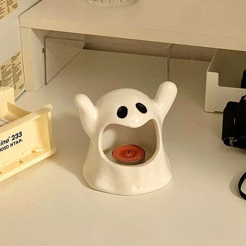 【CANDLE】レトロゴースト形カワイイキャンドルホルダー