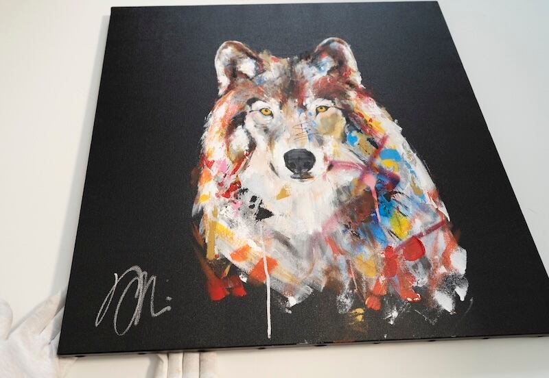 オオカミ 狼 原画 額装済み Wolf / オオカミ /狼の現代アート作品 絵画販売 | TOMOYA OFFICIAL