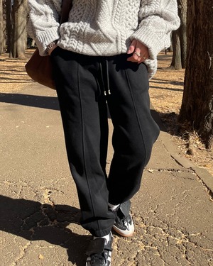 calm oversized chunky cable knit <grey>