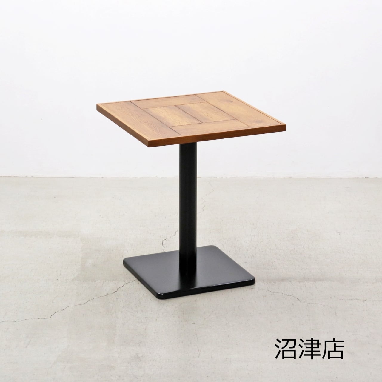 ※商談中【沼津店】在庫2台 オーク材 カフェテーブル ダイニングテーブル インダストリアル ヴィンテージ 店舗什器 1台PKT04032