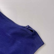 PS Paul Smith ポールスミス デザイン ノースリーブ ワンピース S(158~164)/くすみ水色×青紫 レディース