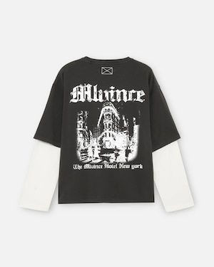 MLVINCE / mlv hotel layered LS tee
