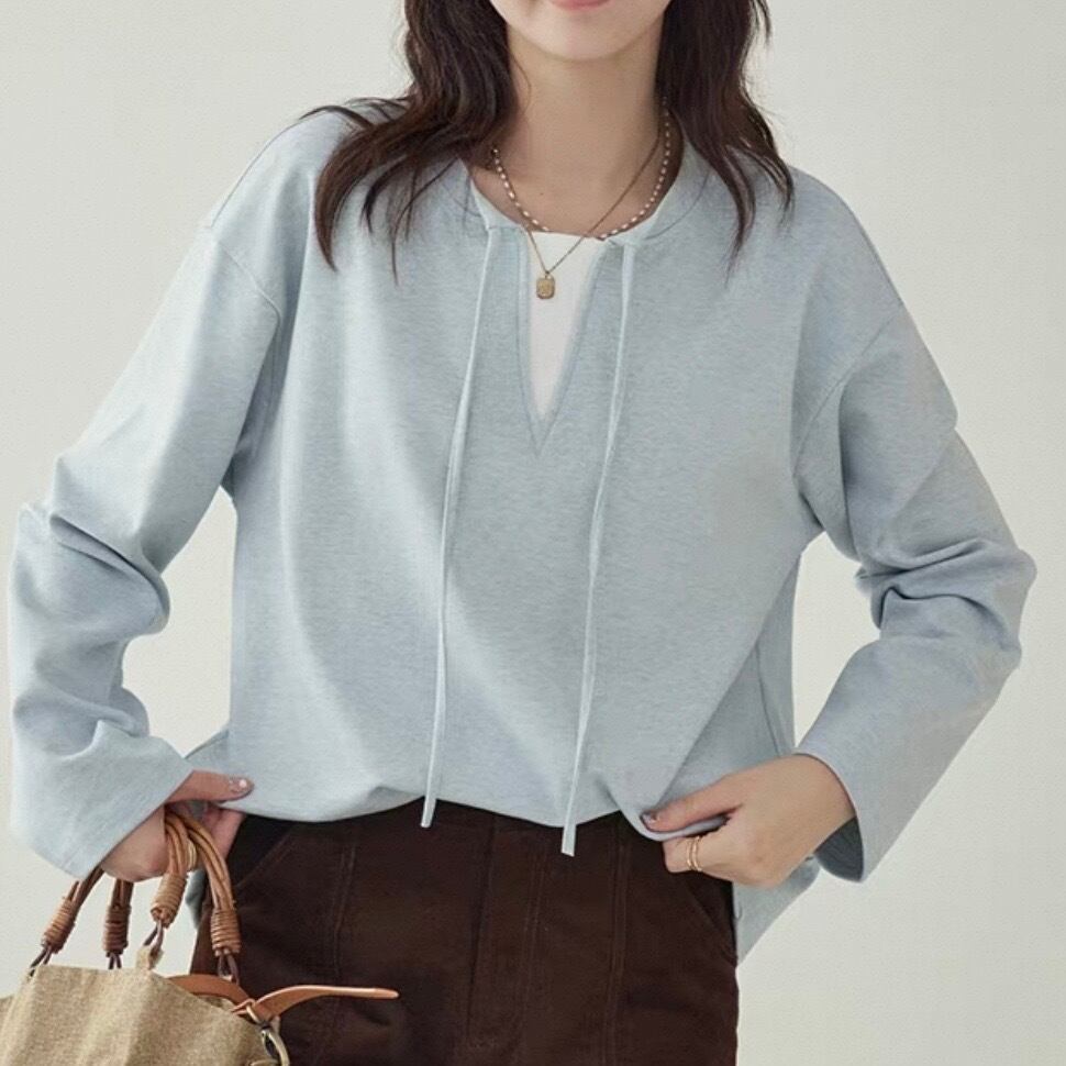 フェイクツーピース カットソー