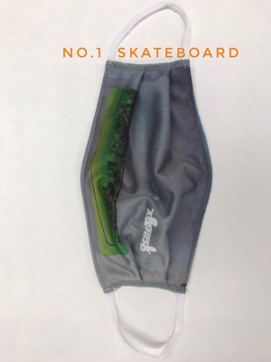 Sk8easy ウォッシャブル抗菌防臭ファッション フォトマスク NO.1 Skateboard