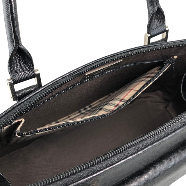 BURBERRY バーバリー ハンドバック ブラック レザー vintage ヴィンテージ オールド w8bdiy