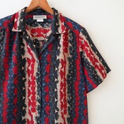 80s botton down design shirt