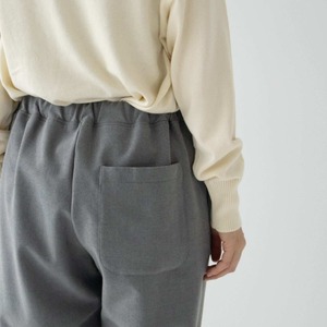 プリット prit 30/2ツイルストレッチ裏起毛 テーパードイージーパンツ(P70621)グレー